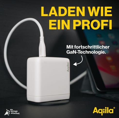 Productafbeelding Aqiila Chargebird W4 - GaN Wandlader, 120W PD - Wit (120 W, 3 ports)