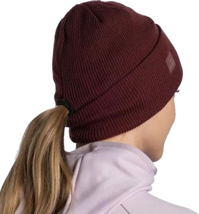 Image du produit Buff Crossknit Hat Solid Mahogany (Taille unique)