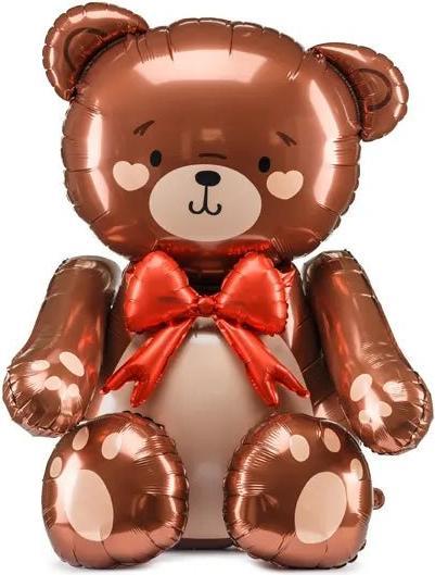 Actual product image Partydeco XL Bär (Teddy) AirLoonz Ballon (zum selber aufblasen mit Luft)