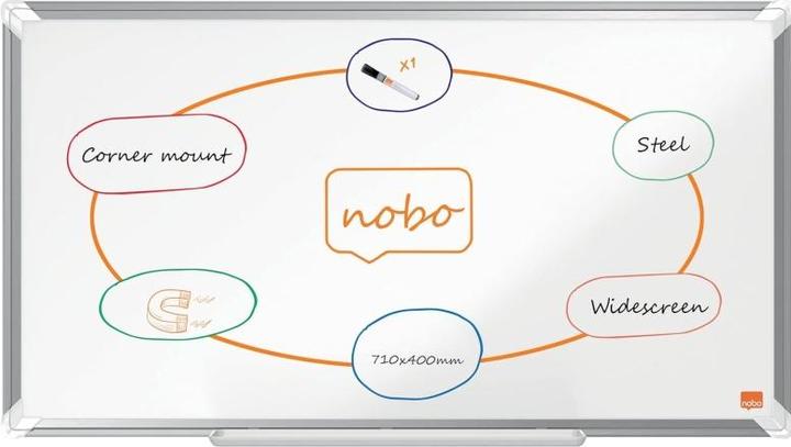 Produktbild Nobo Whiteboard Premium Plus 32, Weiss (73 x 42 x 2 cm)