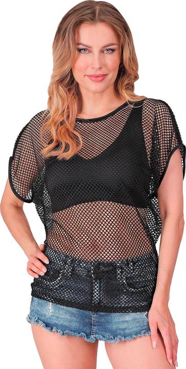 Actual product image Widmann Black mesh shirt short sleeves (L)