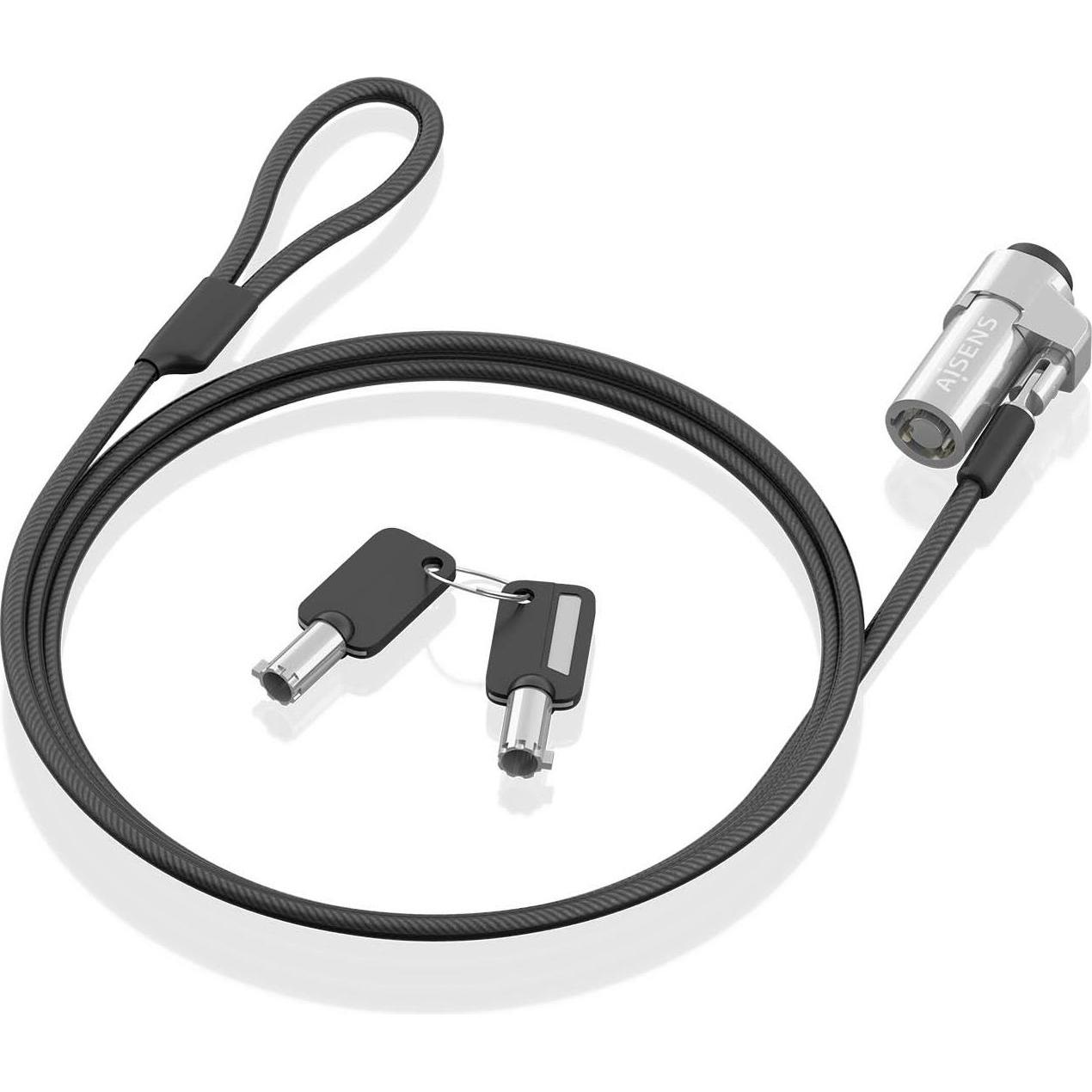 Aisens Nero Aslk-D45k06-Bk, Sicurezza Notebook,