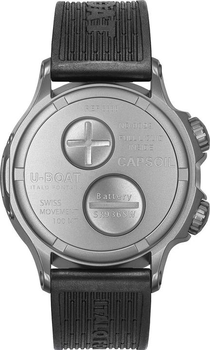 Produktbild U-Boat 8888/A Capsoil Doppiotempo SS GMT 45mm 10ATM (Analoguhr, 45 mm)