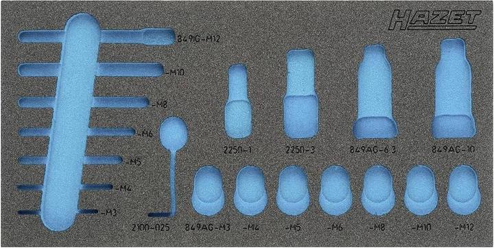 HAZET Inserto in schiuma morbida 2C 163-336L