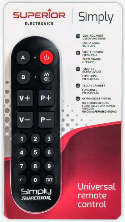Produktbild Superior Simply Numeric (Universal Fernbedienung, Infrarot)