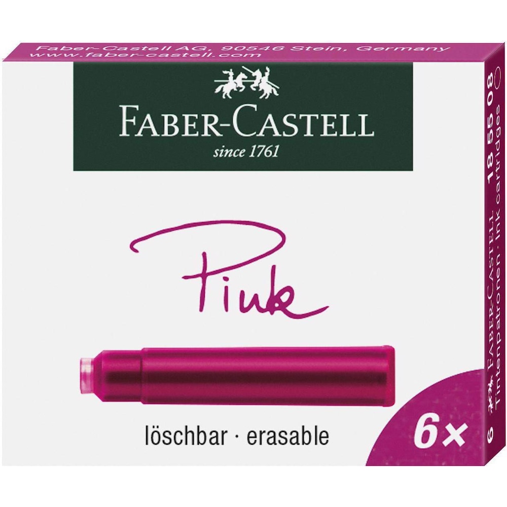 Faber-Castell, Ersatzpatrone, Tintenpatrone (Füllertinte, Pink)