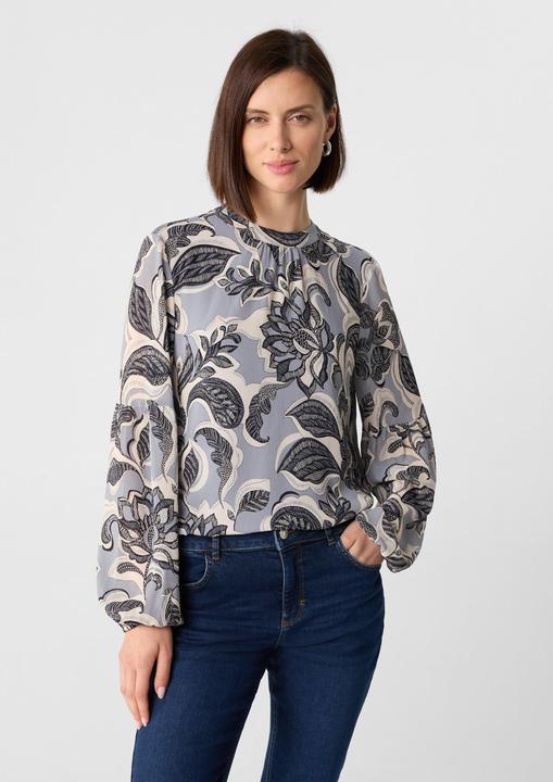 Immagine prodotto Comma Bluse Chiffonbluse mit Ballonärmeln und floralem Muster (36)
