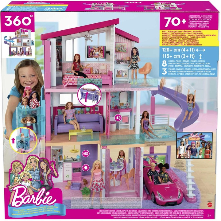 Image du produit Barbie Dreamhouse - Maison pour Poupée Mannequin - 3 ans et +
