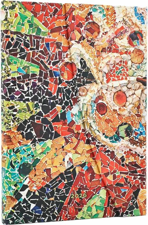 Image du produit Paperblanks PAPERBLAN Agenda Gaudis Sonne 2026 DD0593-4 1W/2S HOR Midi HC DE 13x18cm (13 x 18 cm, Allemand)