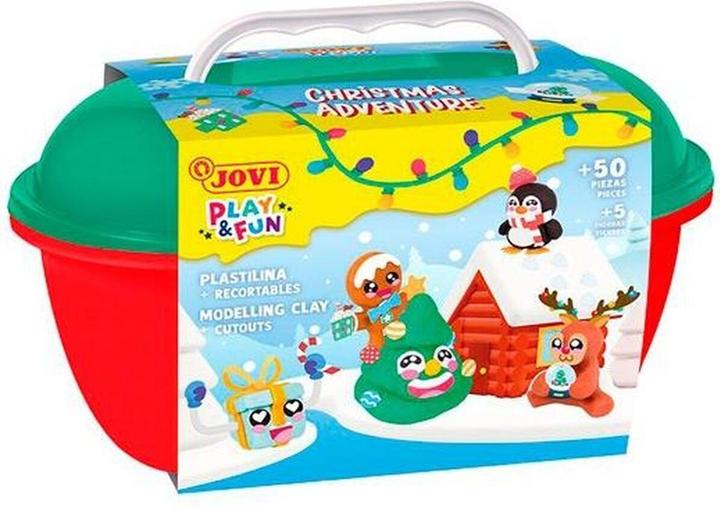 Actual product image Jovi Play&Fun Koffer Plastilina Kit - Christmas