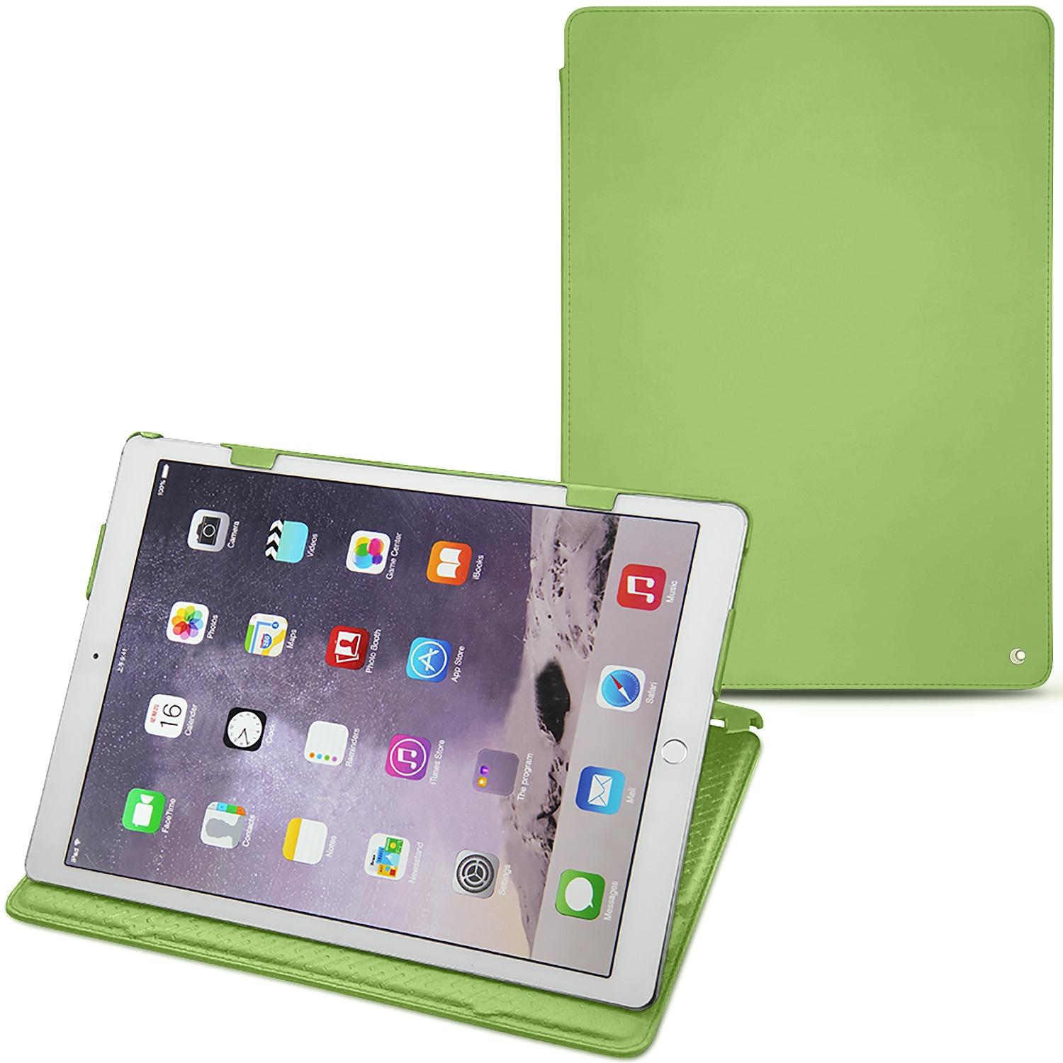 Noreve Lederschutzhülle horizontal (iPad Pro 12.9 2017 (2. Gen)), Tablet Hülle, Grün