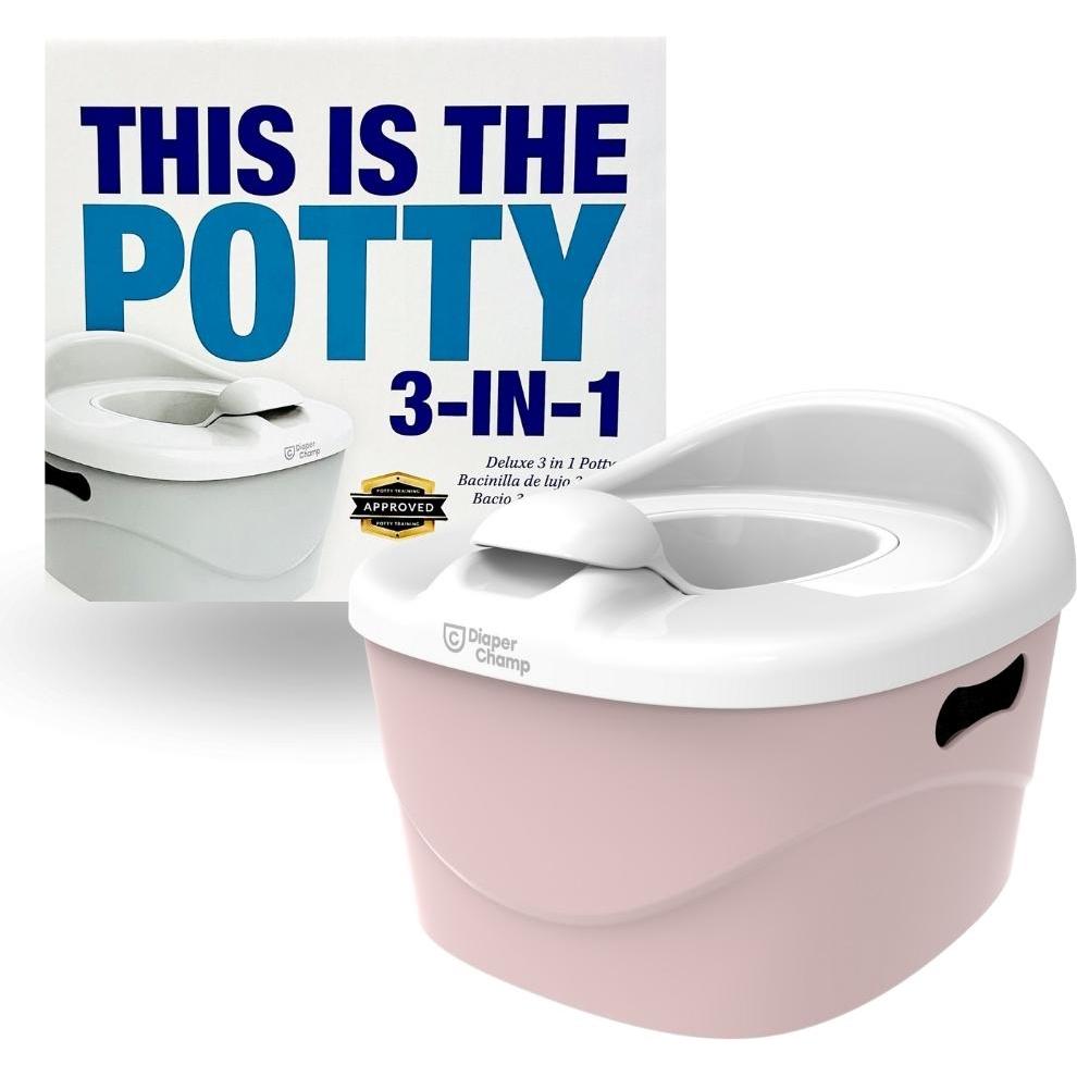Diaper Champ, Toilettentrainer, PottyChamp - 3in1 - Töpfchen, WC-Sitz & Schemel