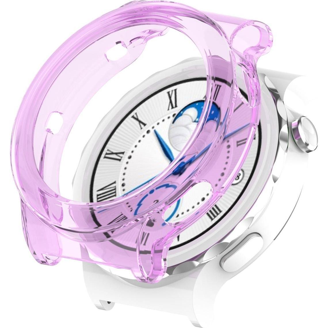 Thumbnail - König Design Schutz Tasche Hülle für Huawei Watch GT 3 Pro 43mm Case Cover Bumper Etui Tasche, Smartwatch Zubehör, Viole...