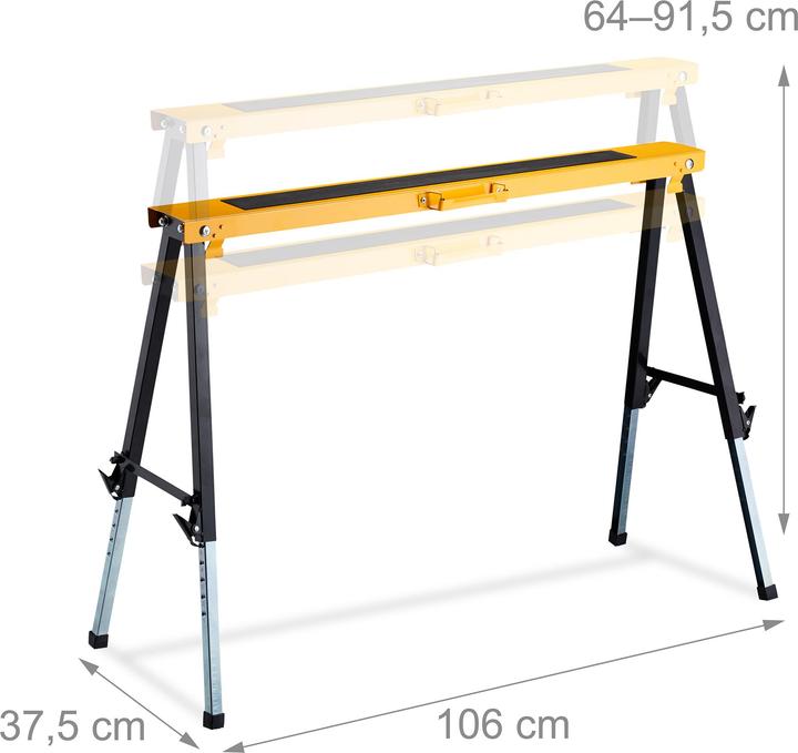 Actual product image Relaxdays Work trestle (106 cm, 50 cm)