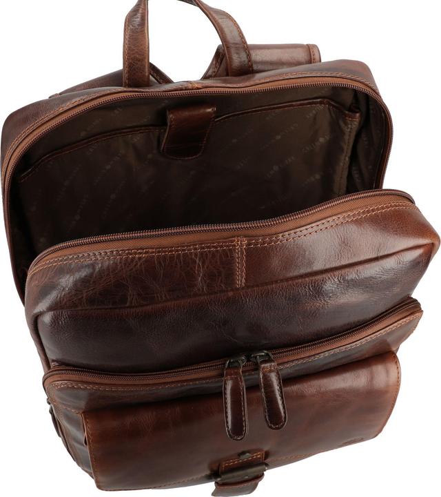 Image du produit Greenburry Sac à dos en cuir Rugged 39 cm pour ordinateur portable (17 l)