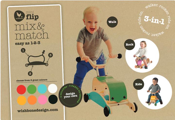Actual product image Wishbone flip red