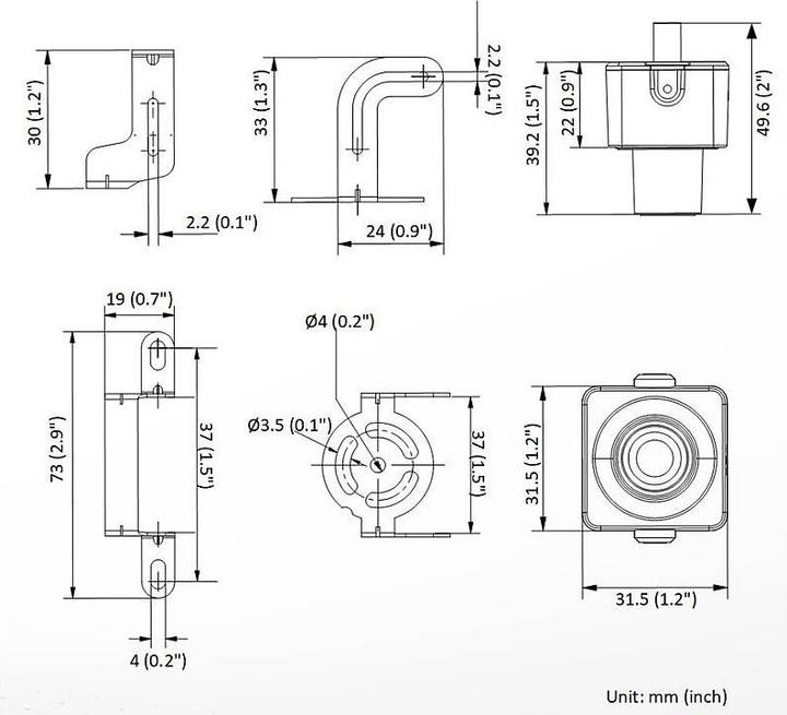 Immagine prodotto Hikvision Covert Cube Normale Fisso 4MP 2,8mm (2560 x 1440 Pixels)
