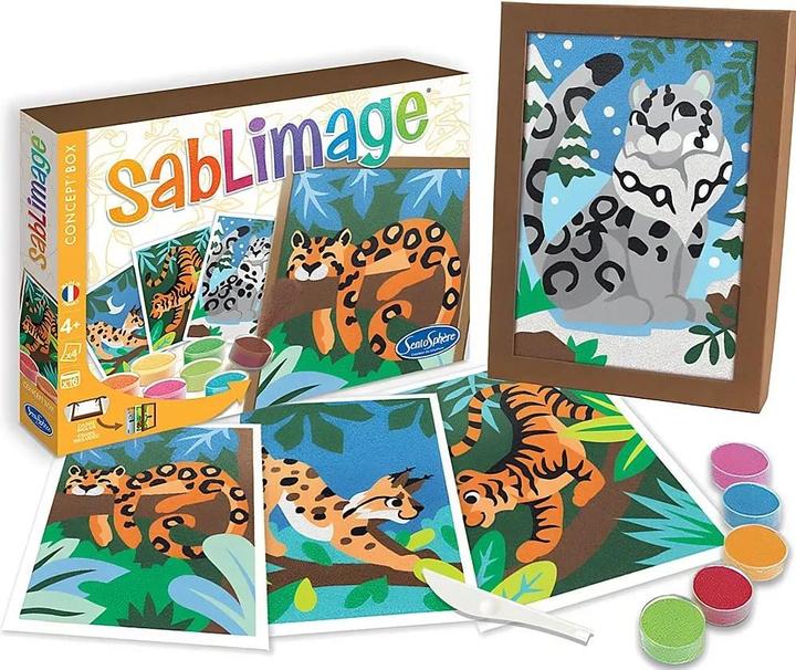 Actual product image Sentosphere Sandbilder Raubkatzen