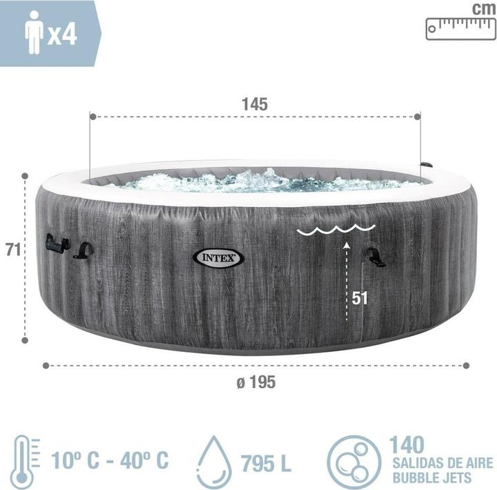 Actual product image Intex Greywood Deluxe Set (4 Persons)