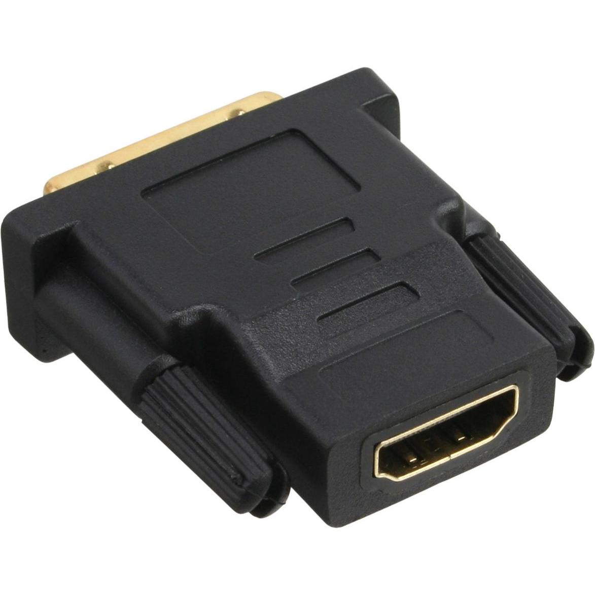 Thumbnail - InLine HDMI zu (DVI, 15 cm), Data + Video Adapter, Schwarz
