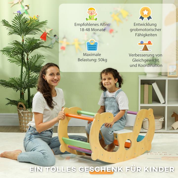 Produktbild Aiyaplay Klettergerüst Kiefernholz, Mehrschichtenplatte Mehrfarbig