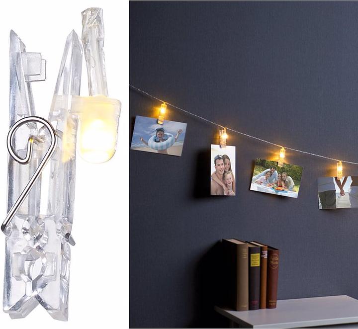 Produktbild Lunartec Foto-Clips-Lichterkette (6 m)