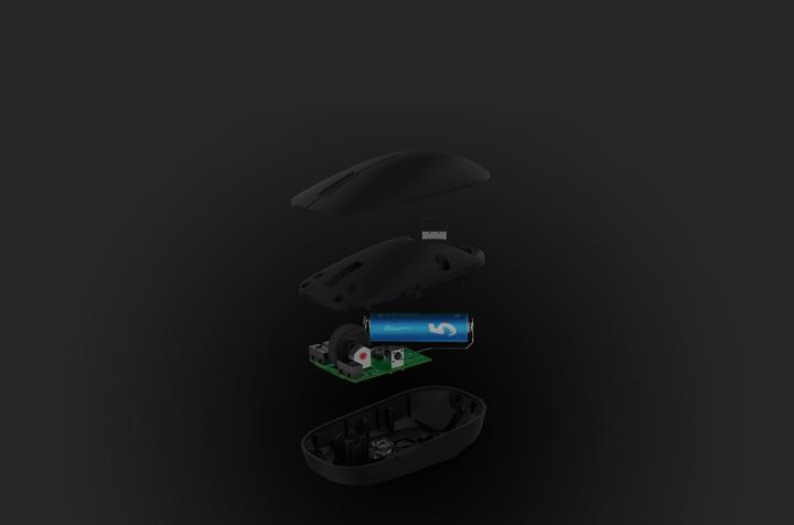 Actual product image Xiaomi Mi Dual Mode Wireless Mouse Silent Edition Black BAL (Wireless)
