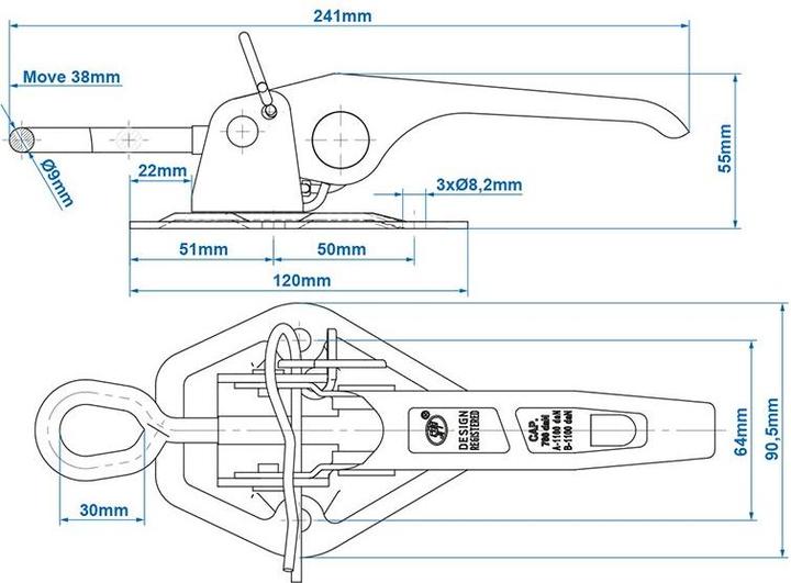 Actual product image ProPlus Eccentric lock SPP ZB-03A