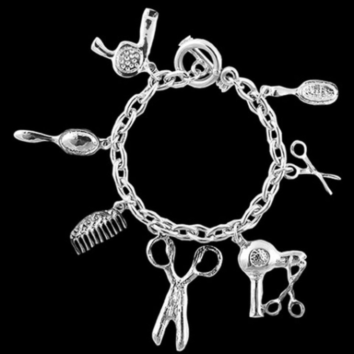 Immagine prodotto A&A Bracciale con ciondolo Strumenti per parrucchieri