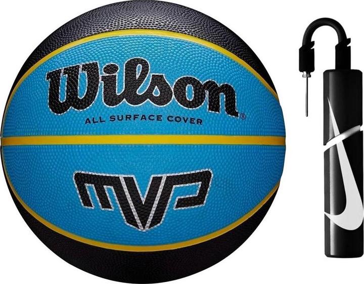 Actual product image Wilson Mvp Basketball Blkblu (7)