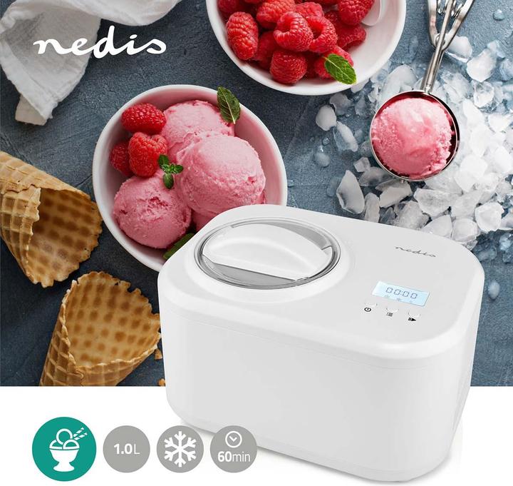 Image du produit Nedis Machine à glaçons | 1.0 l | Blanc | Plastique