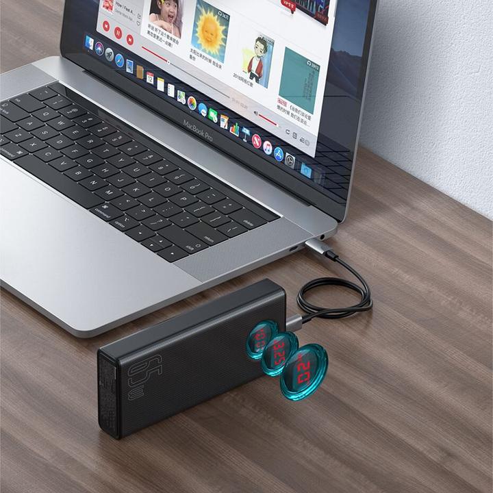 Actual product image Baseus Amblight Digital Display (30000 mAh, 65 W, 111 Wh)