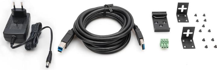 Produktbild Digitus USB 3.0 HUB, 7 Port, Industrial, Metal inkl. PSU 15-kV-ESD, Tisch-, Wand-, DIN-Schienenmontage (USB-C, 7 Ports)