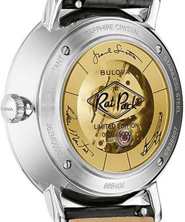 Actual product image Bulova 96B406 Archive Series Rat Pack Limited Edition Automatic 40mm 3ATM (Analogue wristwatch, 40 mm)