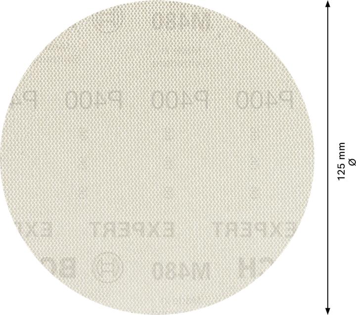 Image du produit Bosch Professional Zubehör EXPERT M480 Filet de ponçage pour ponceuse excentrique, 125 mm, G 400, 5 pièces (P400)