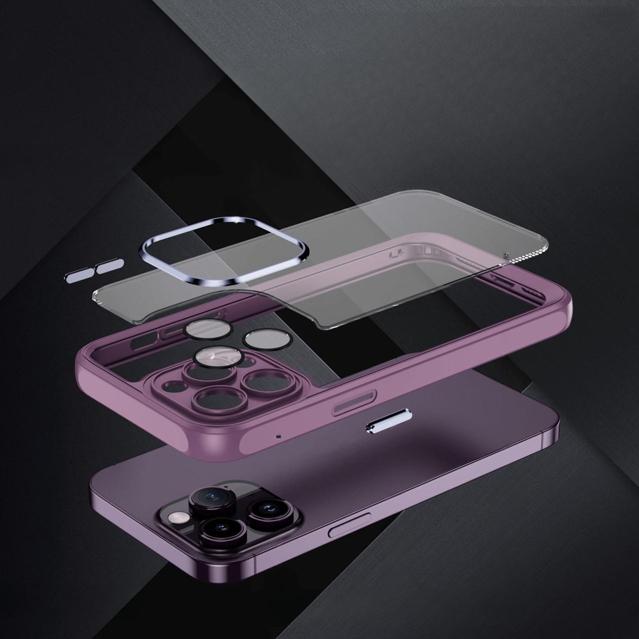Thumbnail - Cover-Discount iPhone 15 Pro - Hülle mit Kameraschutz lila (Apple iPhone 15 Pro), Smartphone Hülle, Violett