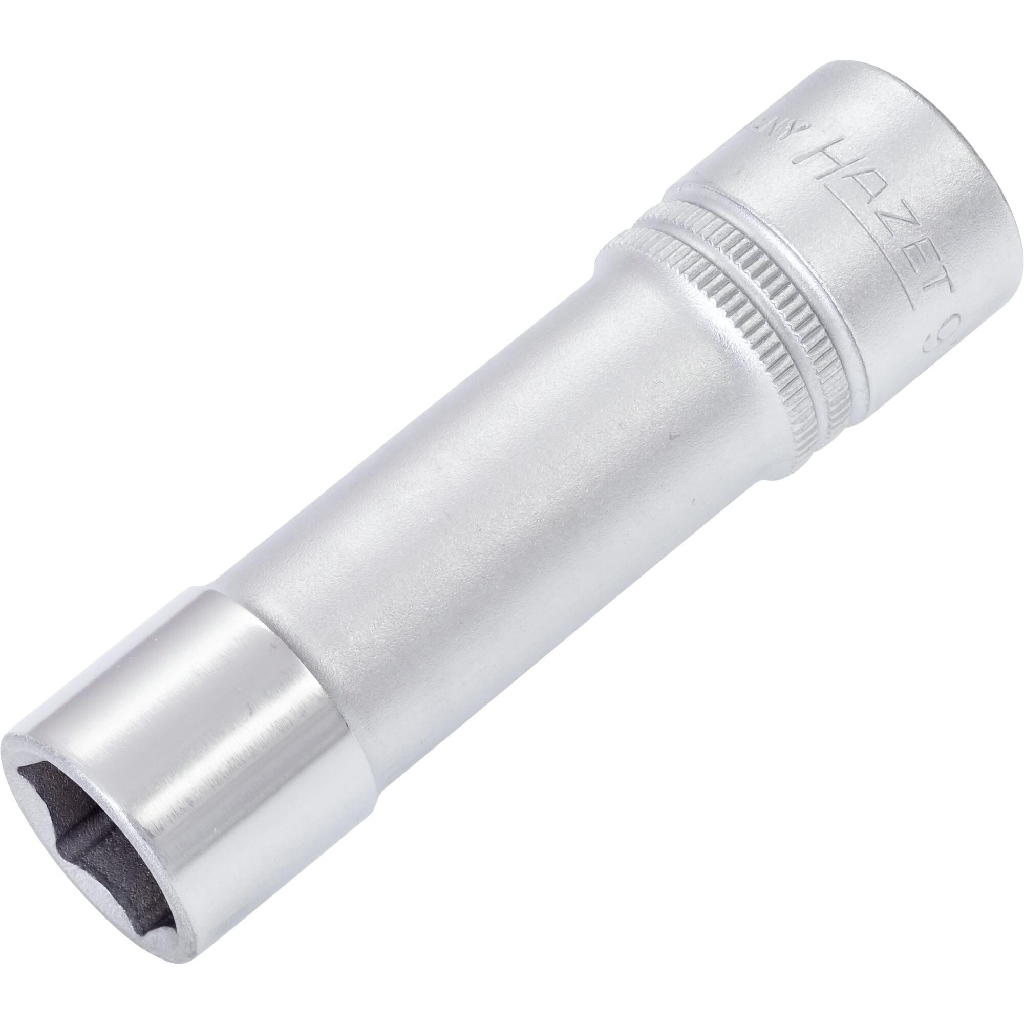 HAZET, Steckschlüssel + Stecknuss, Steckschlüsseleinsatz ∙ Sechskant 900LG-15 ∙ Vierkant12,5 mm (1/2 Zoll) ∙ Aussen Sech...