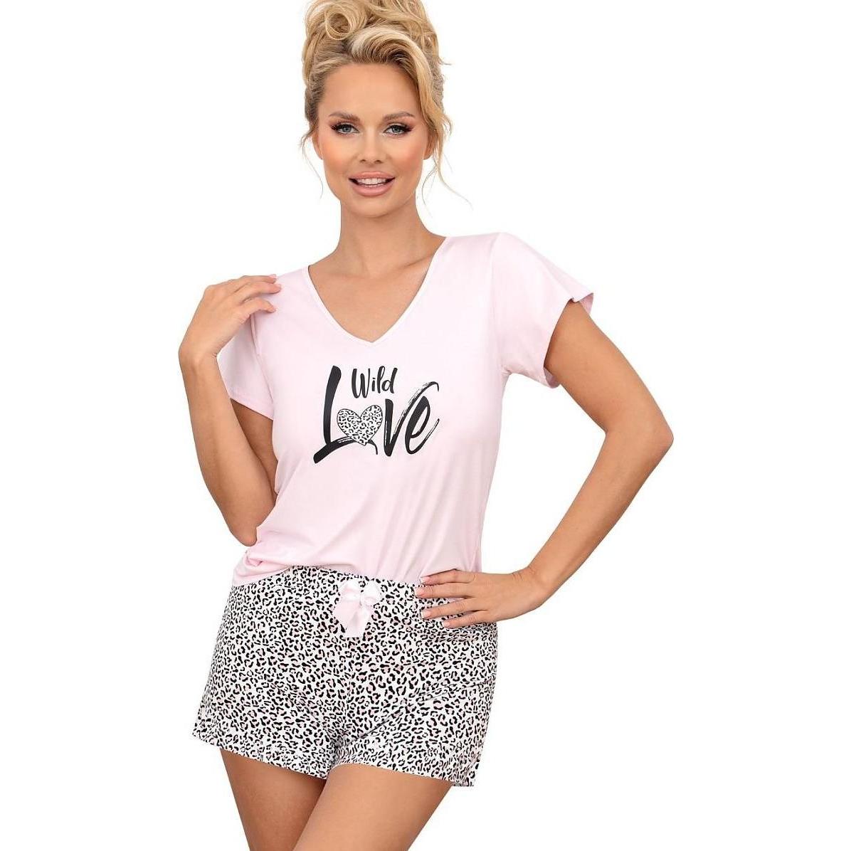 Donna, Damen, Pyjama, Pyjama, Rosa, (38)
