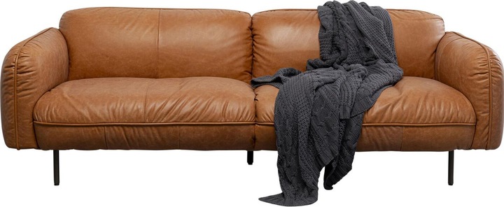 Produktbild Kare Design Sofa Calgary Smart Leder Hellbraun 228cm (3-Sitzer)