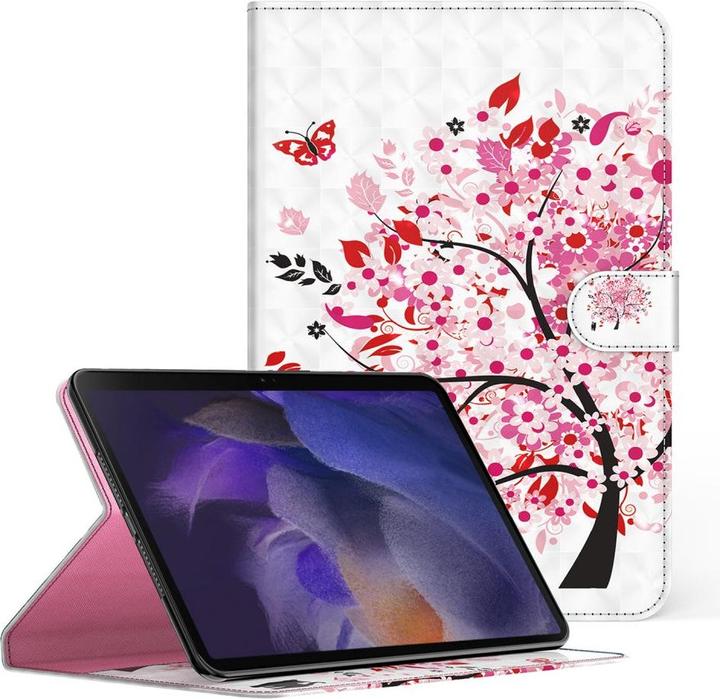 Productafbeelding Cover-Discount Galaxy Tab A8 10.5 - Etui glittereffect boom roze (Galaxy Tab A8)