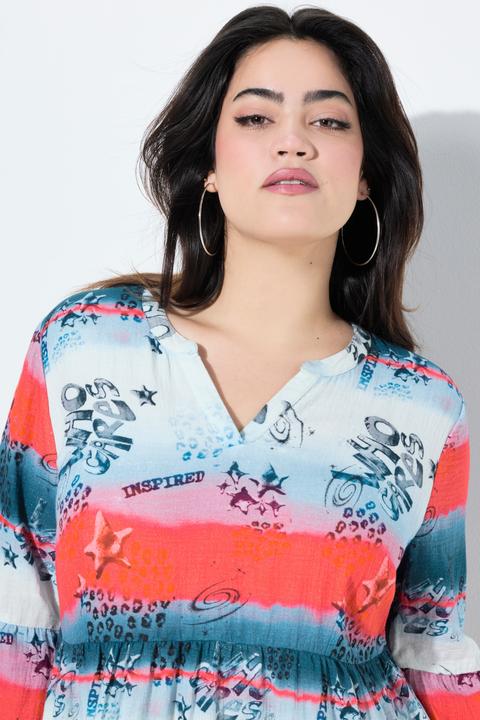 Produktbild Angel of Style Musselin-Kleid, Streifenmuster, Volants (44)