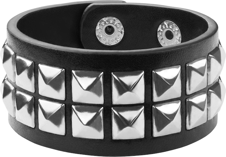 Immagine prodotto tectake Set di accessori guanti in pelle e due braccialetti (Poliuretano)