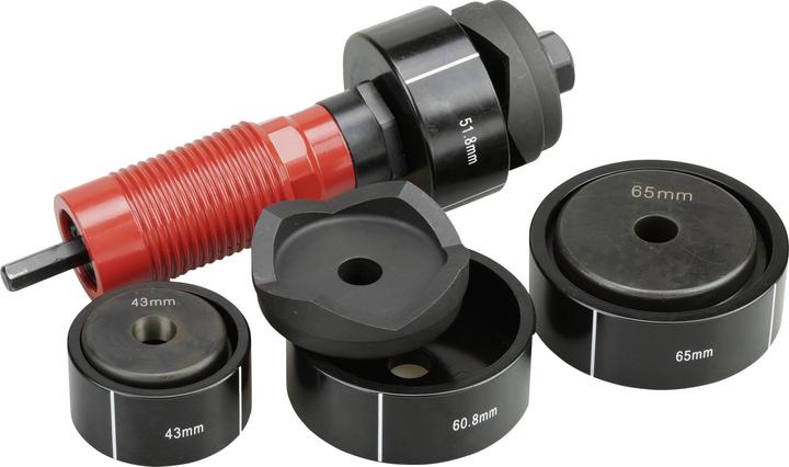 Produktbild Toolcraft Stanzwerkzeugsatz für Akku-Schlagschrauber 43 - 65mm