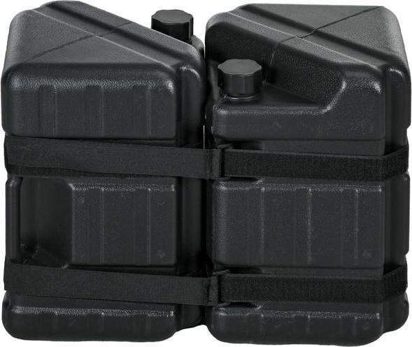 Immagine prodotto Swisshandel24 Set di 4 pesi per padiglioni con maniglia Protezione del padiglione con acqua/sabbia Riempibile per (21 cm, 21 cm)