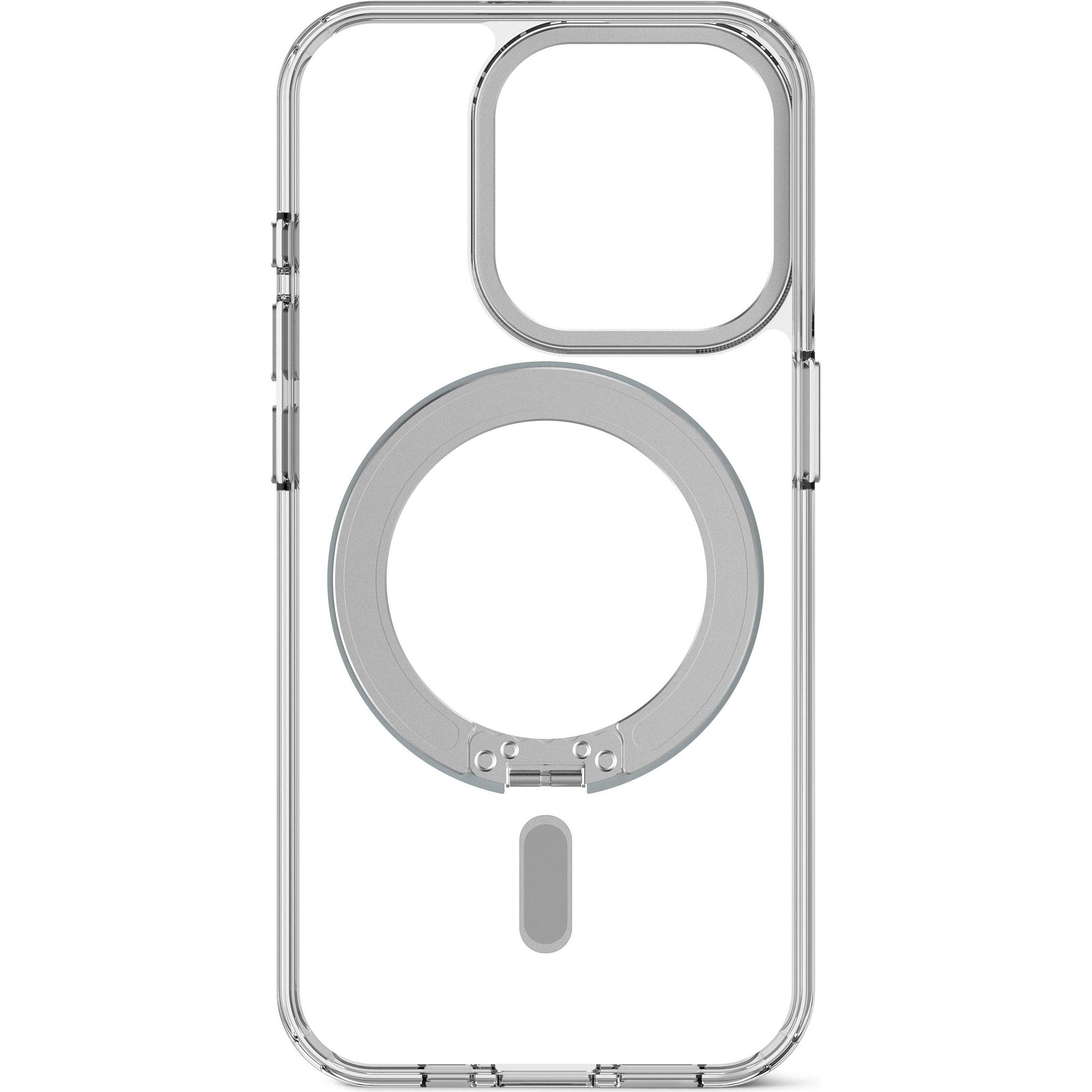 Decoded Loop Stand Backcover in plastica riciclata per iPhone 15 Pro Transparant (Apple iPhone 15 Pro), Cover smartphone, Trasparente
