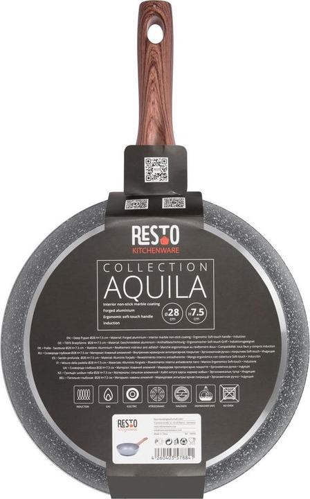 Actual product image Resto DEEP FRYING PAN D28 H7,5CM (28 cm, Frying pan, Aluminium)