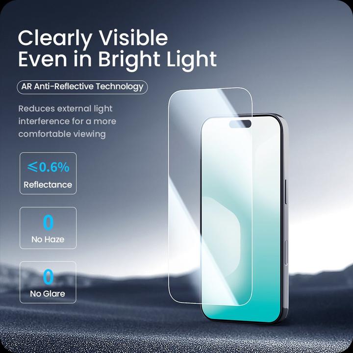 Produktbild Nillkin Tempered Glass 0,2 mm H+ PRO 2.5D für Apple iPhone 17 Air (mit Applikator) (1 Stk., Apple iPhone 17)