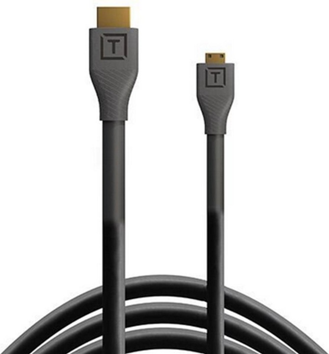 Produktbild Tether Tools Kabel TetherPro HDMI Micro zu HDMI 2.0, 1 m Schwarz (1 m, HDMI)