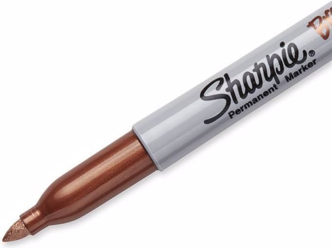 Produktbild Sharpie Feiner Permanentmarker (Gold, Grau, 1 mm, 1 x)