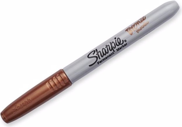 Produktbild Sharpie Feiner Permanentmarker (Gold, Grau, 1 mm, 1 x)
